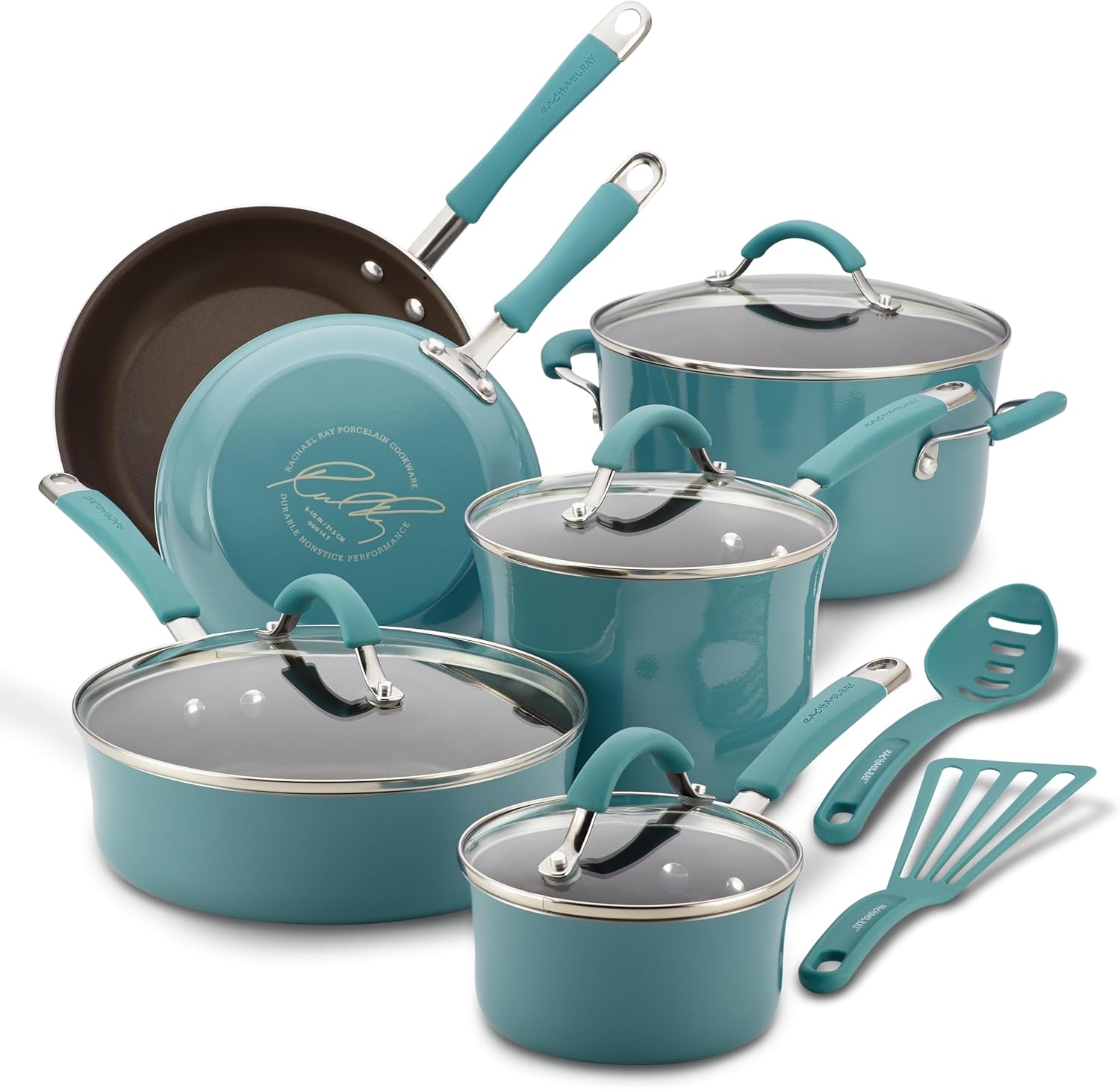 Rachael Ray Cucina Cookware Set Durable Easy to Clean