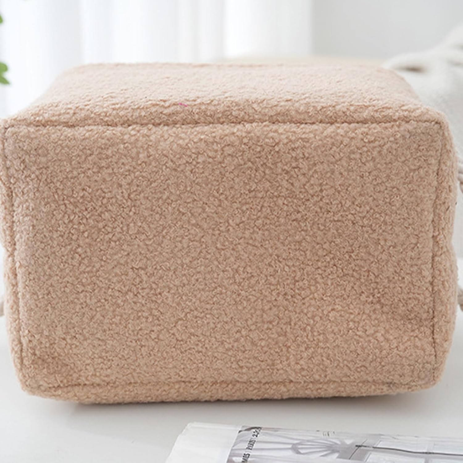 Plush Storage Basket Bathroom Living Room