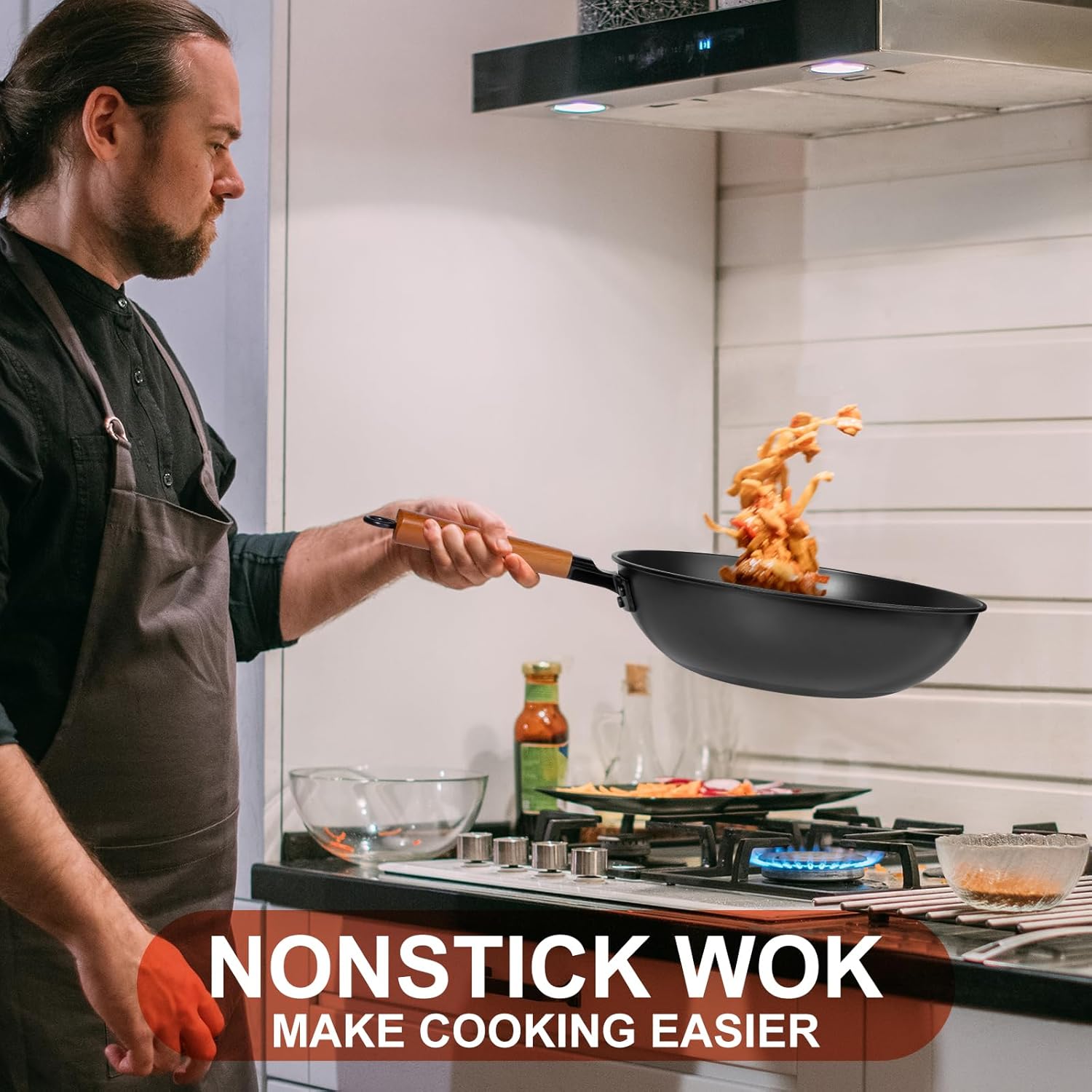 13-inch wok with lid - Perfect for cooking
