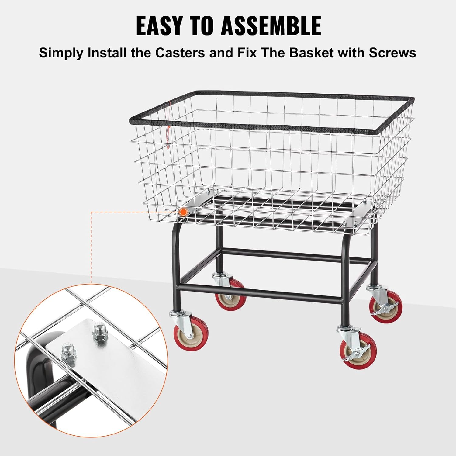 VEVOR Multi-Functional Wire Laundry Cart