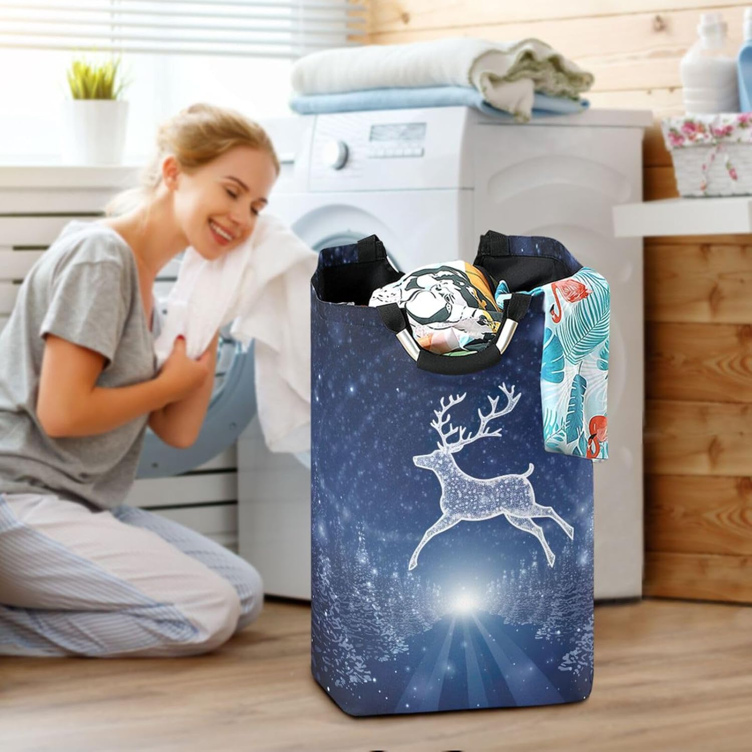 Kigai Collapsible Laundry Basket - Waterproof for Nursery