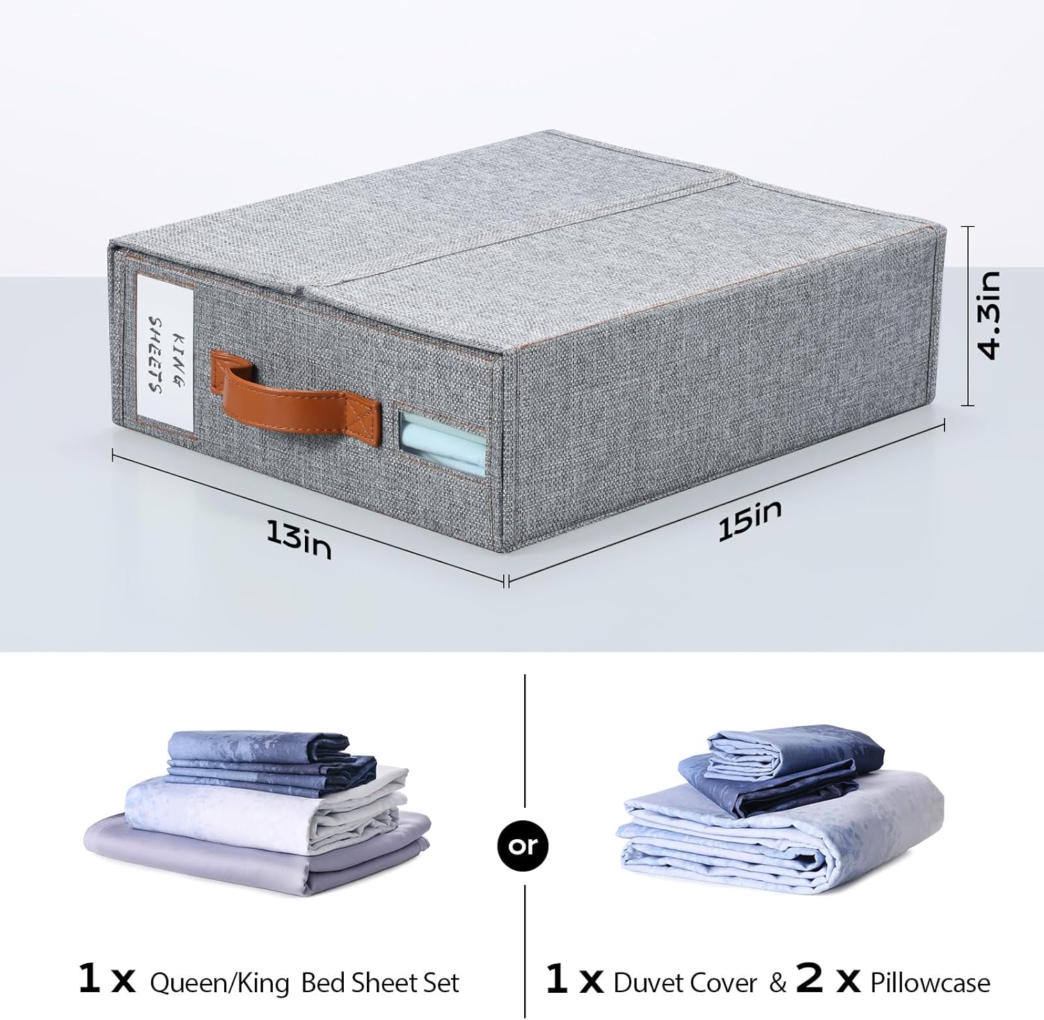 Perfect Bed Sheet Organizer with Clear Storage
