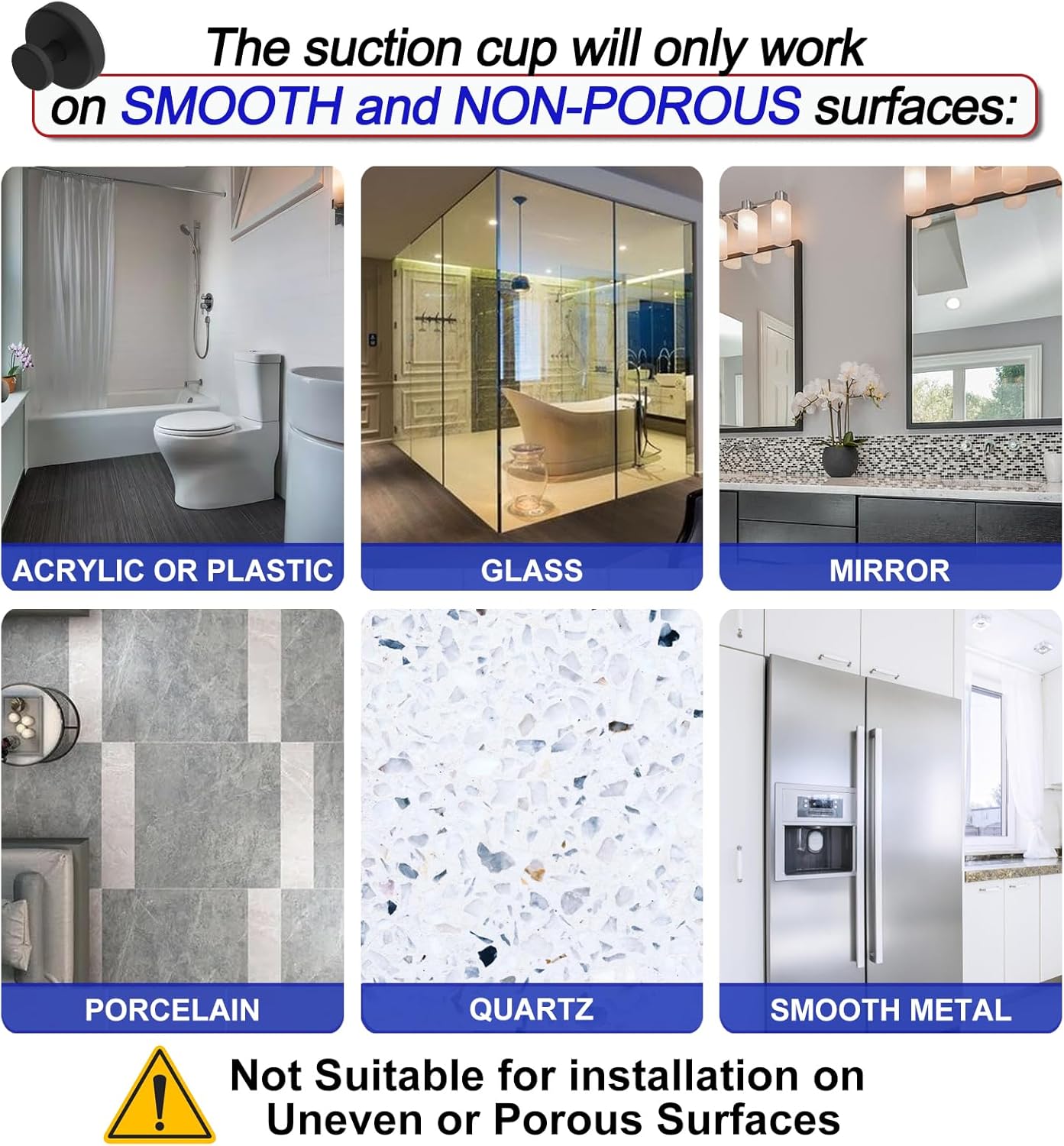 suction cup hooks for bathroom window glass Bowntik 2-packs