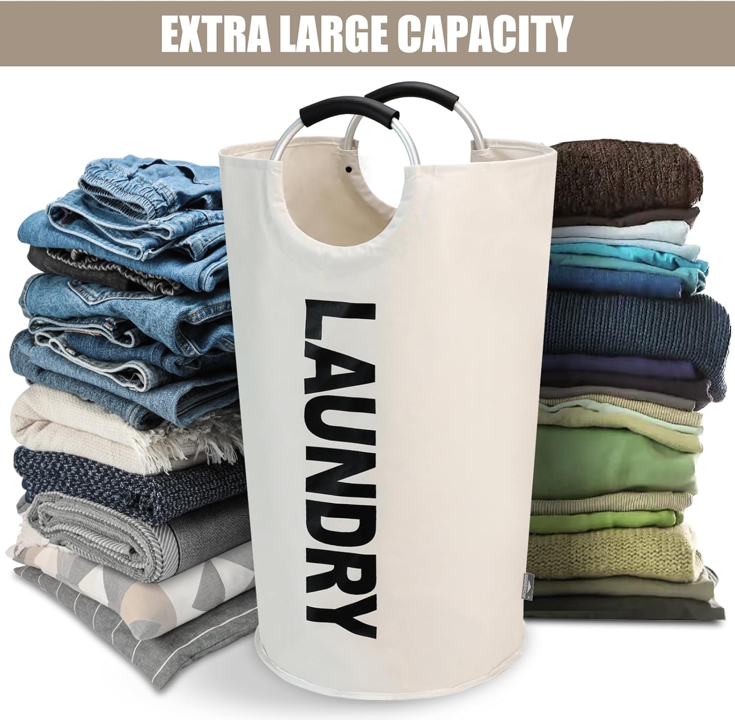 Ergonomic Folding Laundromat Collapsible Laundry Bag