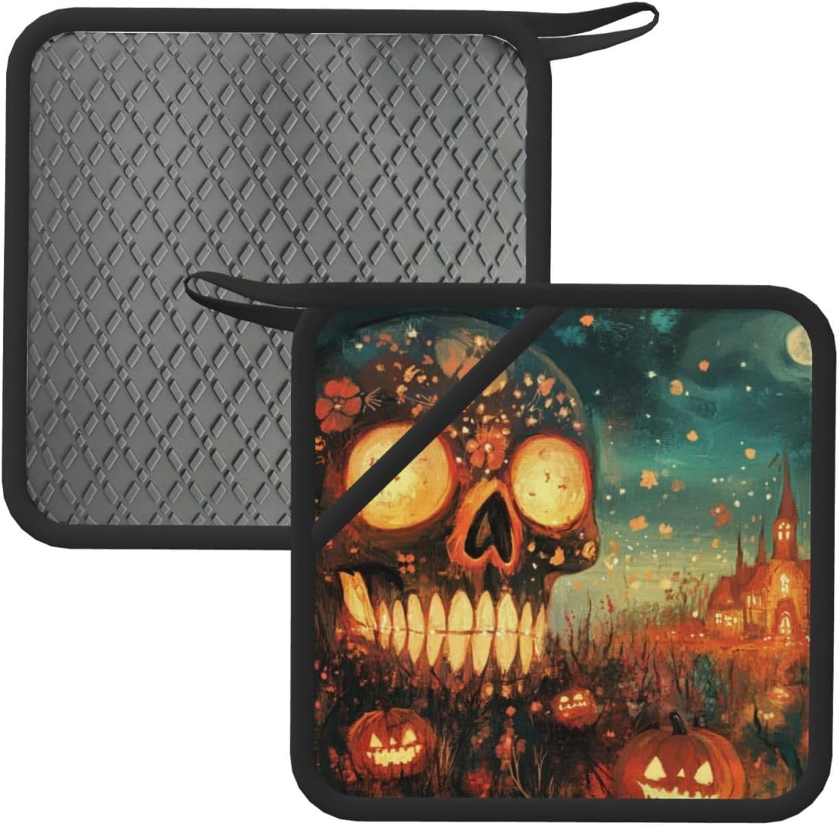 Spooky Siberia Heat-Resistant Potholders