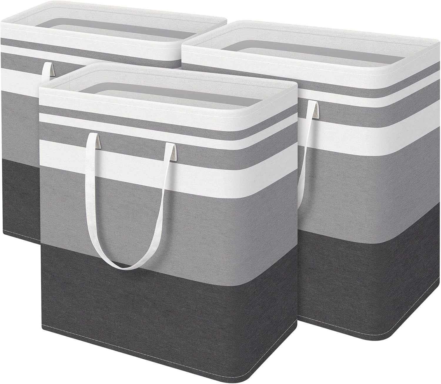 BlissTotes 3-Pack collapsible laundry basket waterproof easy to carry