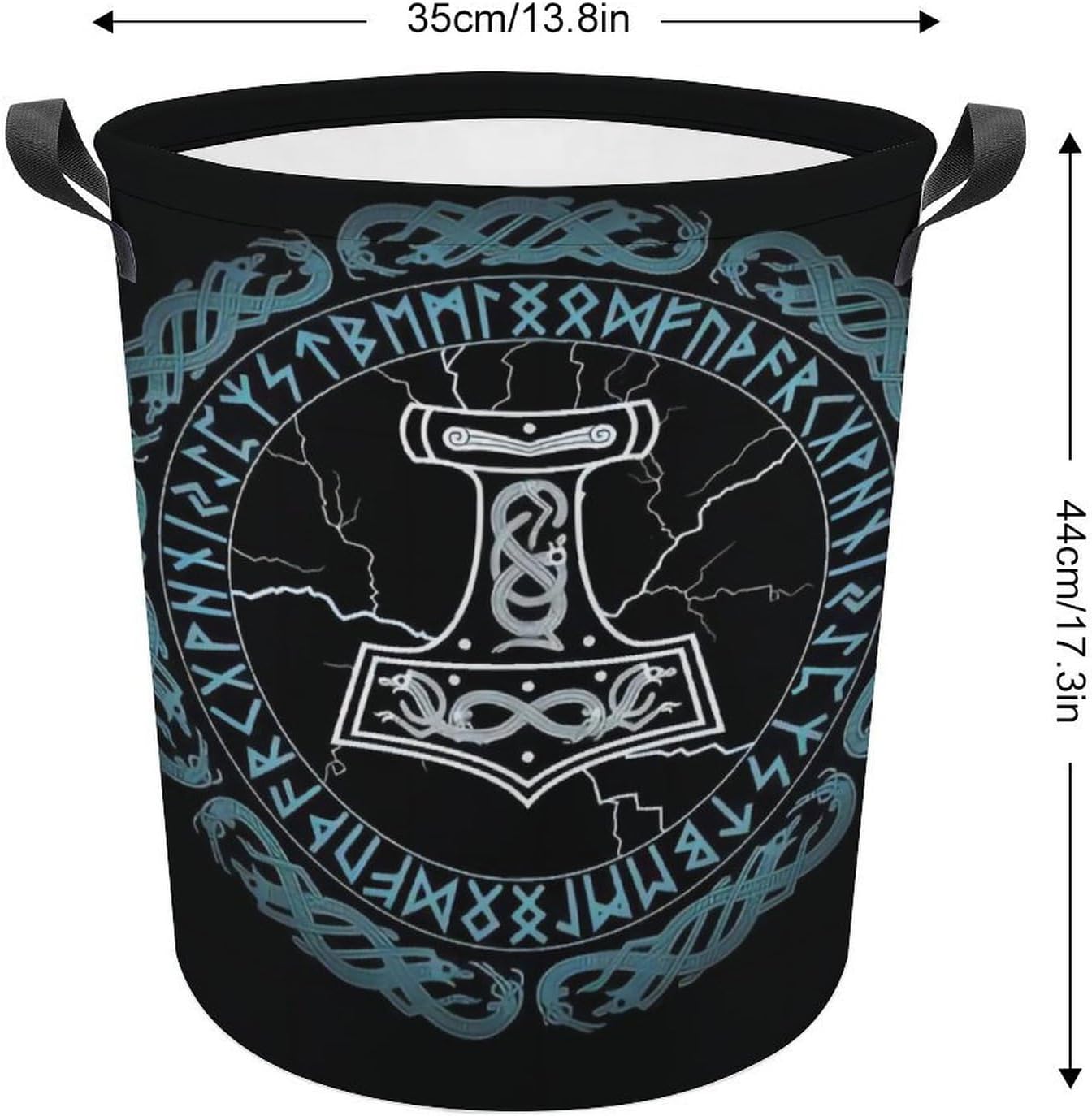 Viking inspo Norse Mythology Magic Rune Laundry Hamper