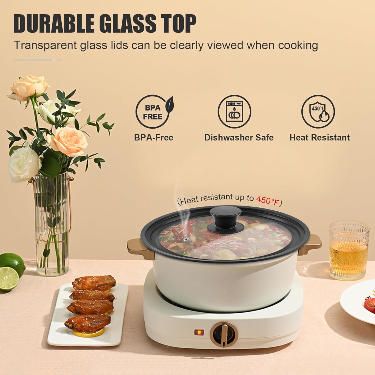 Universal Lid for Cookware - silicone replacement for glass lids