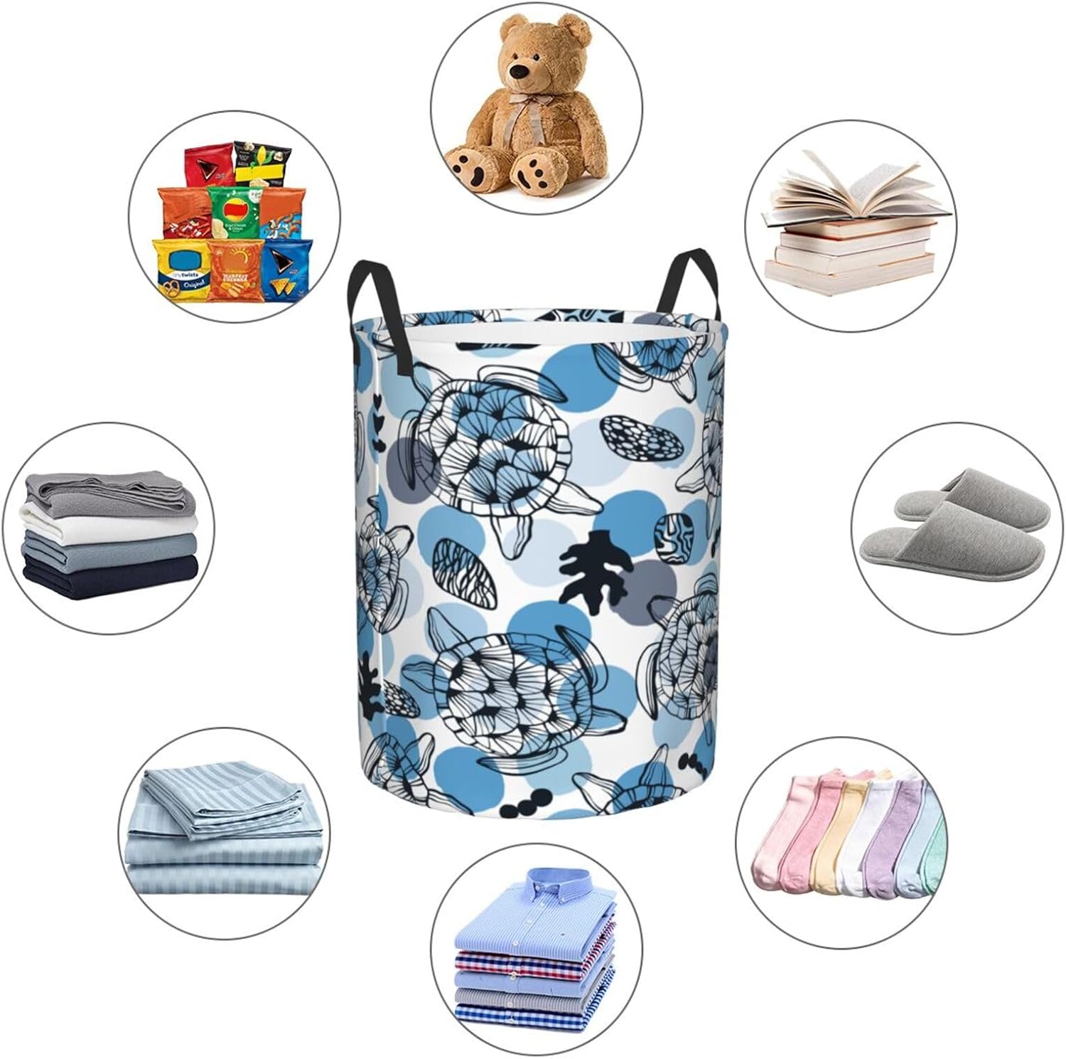 Oicvrct Collapsible Laundry Basket waterproof easy to use