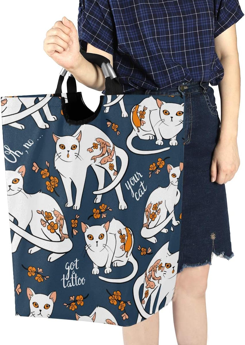 Eco-Friendly Cats Laundry Basket w Handles