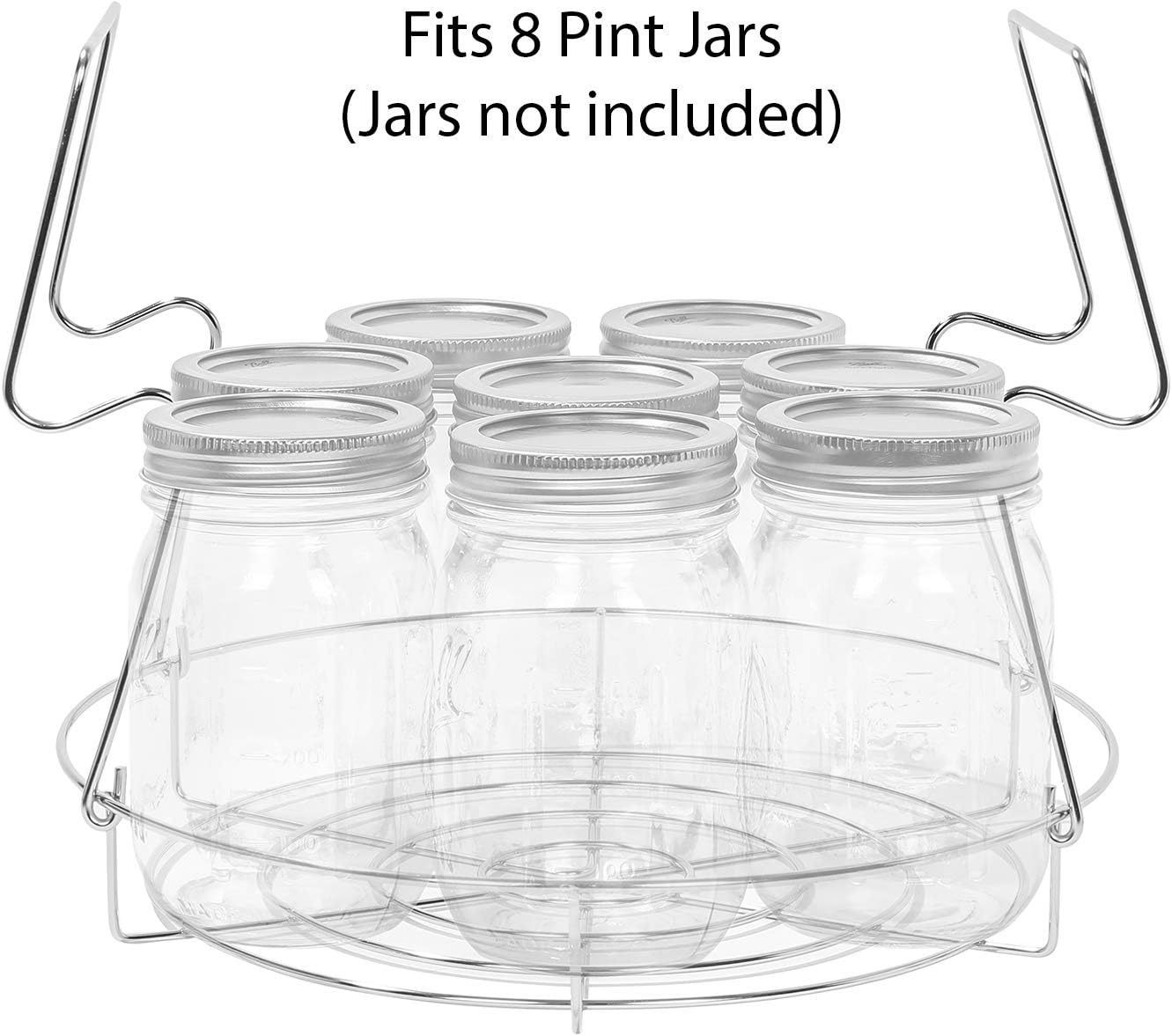 Sturdy 2-Pack Stainless Steel Canning Rack for 12 Pots Jars