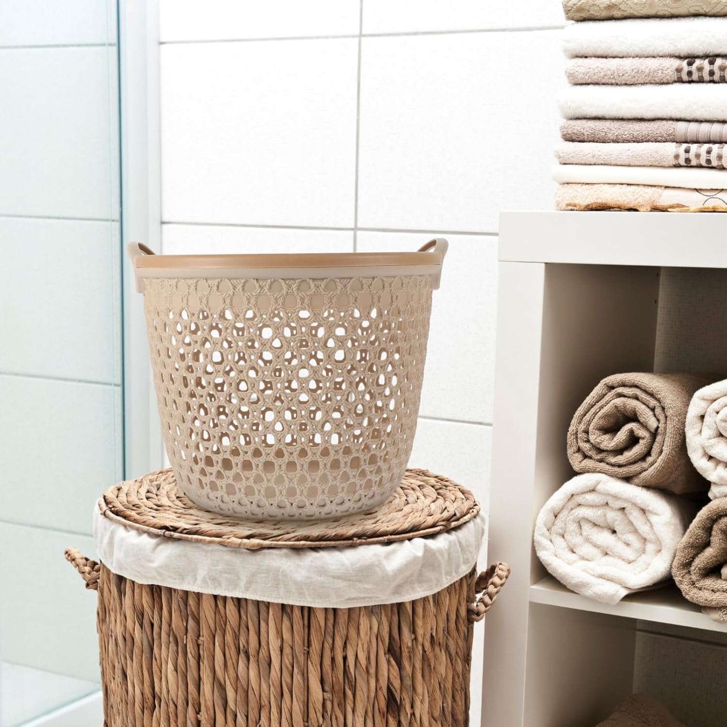 PRETYZOOM Portable Laundry Basket with Handle