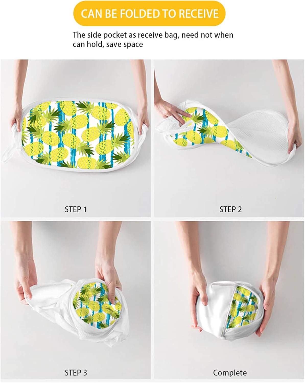 Perfect for Storage - Folding Laundry Hamper for Home and Travel