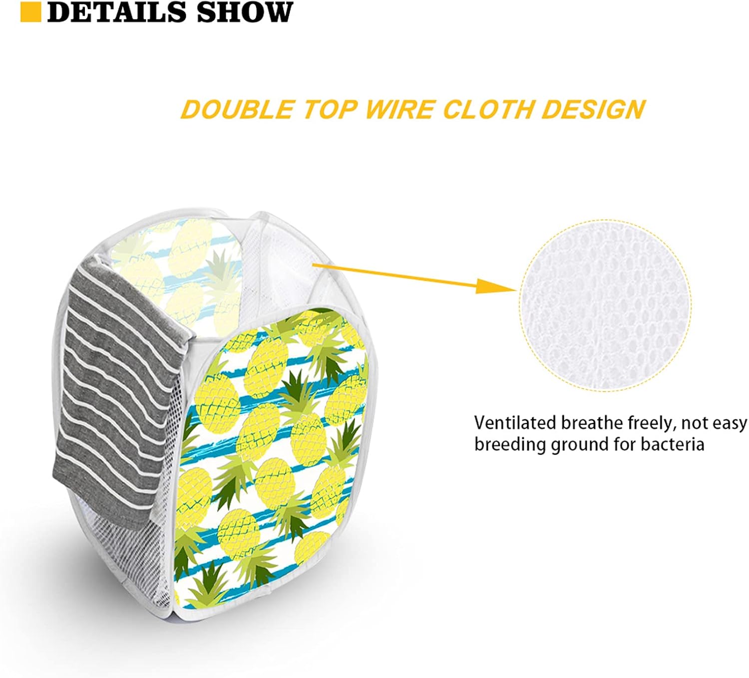 Perfect for Storage - Folding Laundry Hamper for Home and Travel