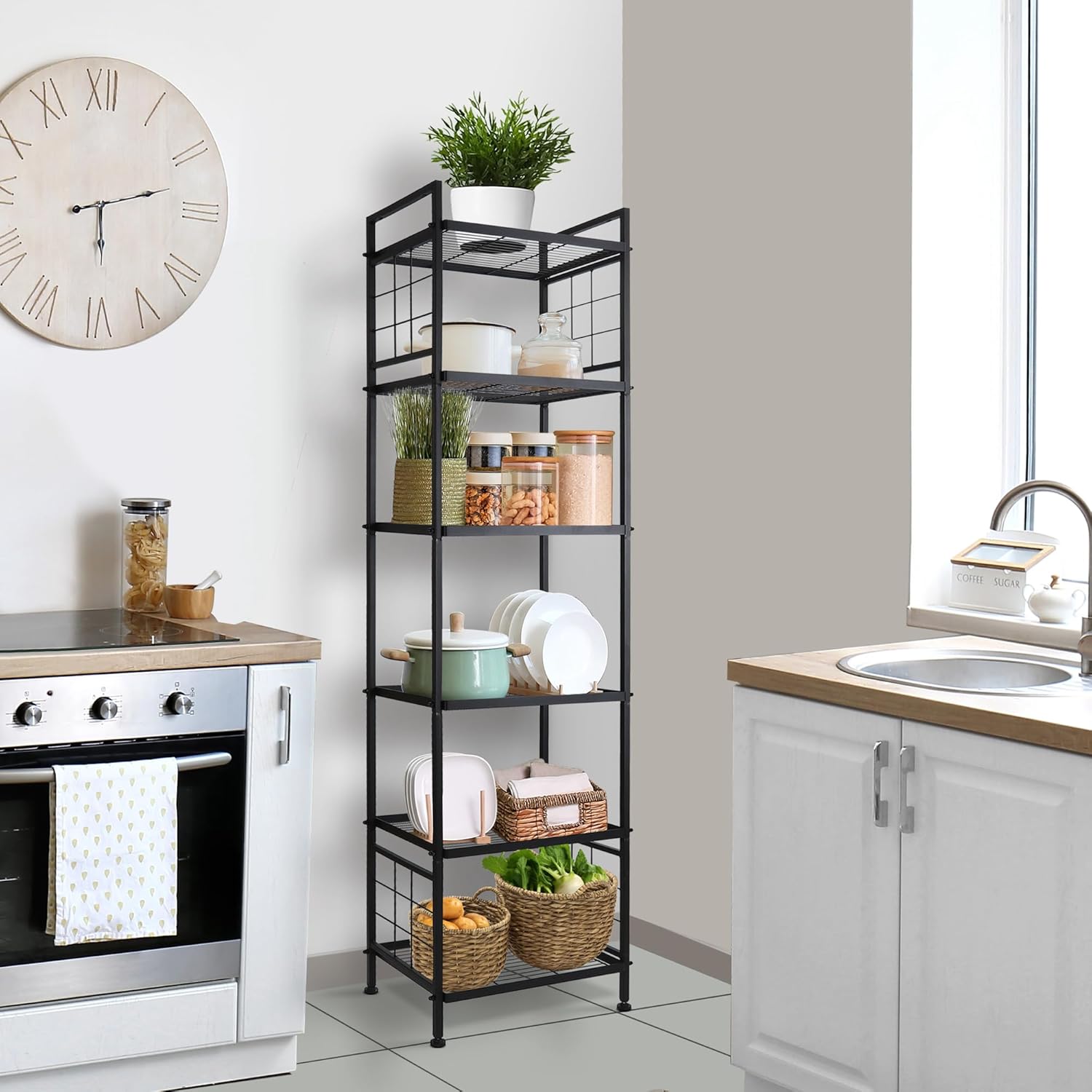 GIOTorent 6-Wire Standing Storage Shelf
