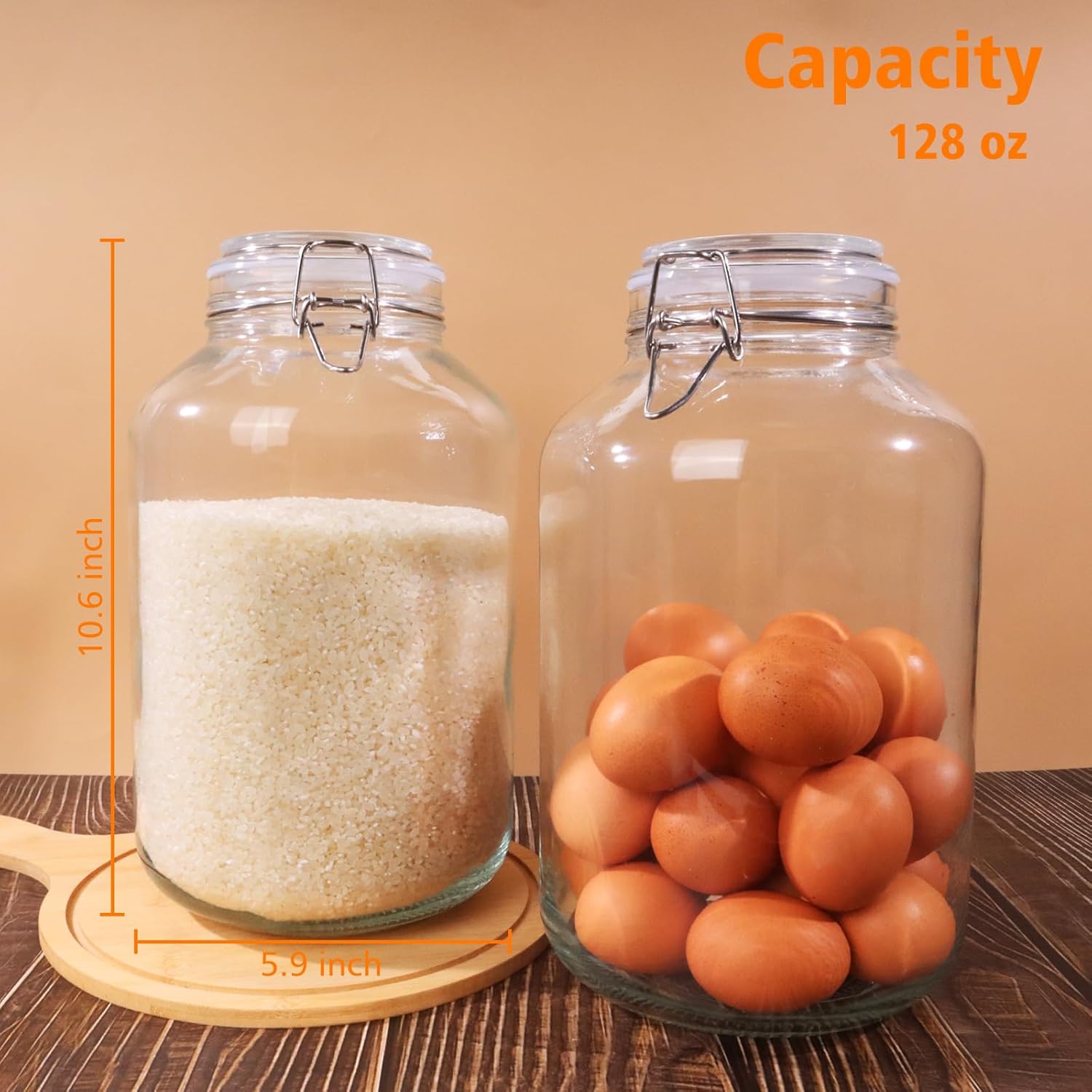 Versatile Glass Jar for Drying Preserving