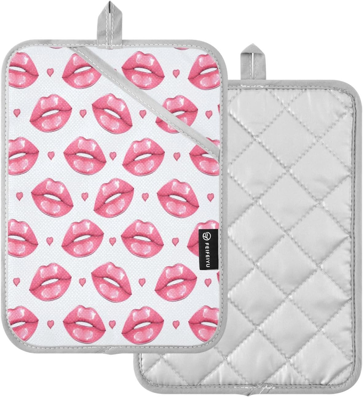 KCLDECI Heat Resistant Potholders Set of 2