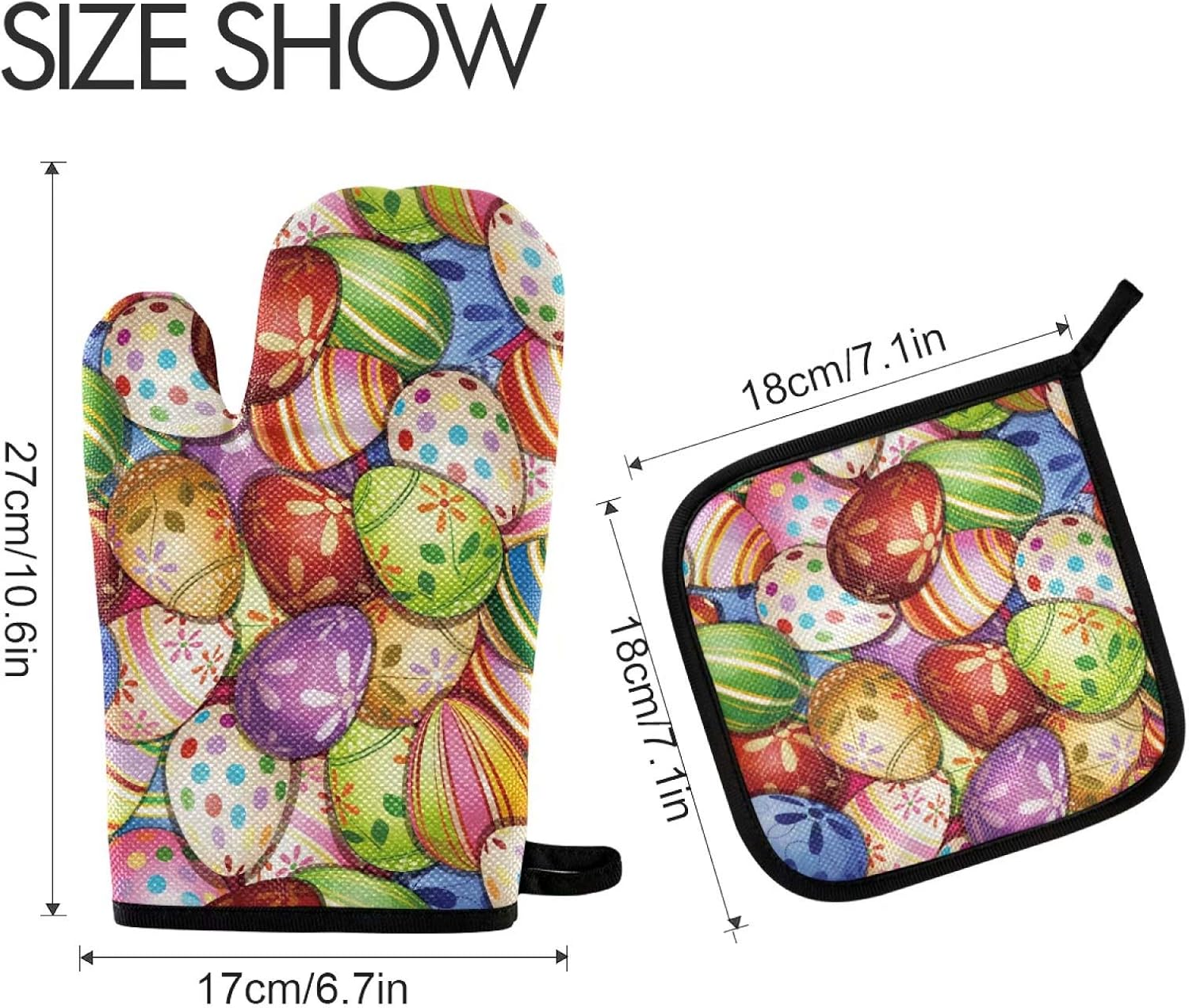 Oven Mitt Potholder Set