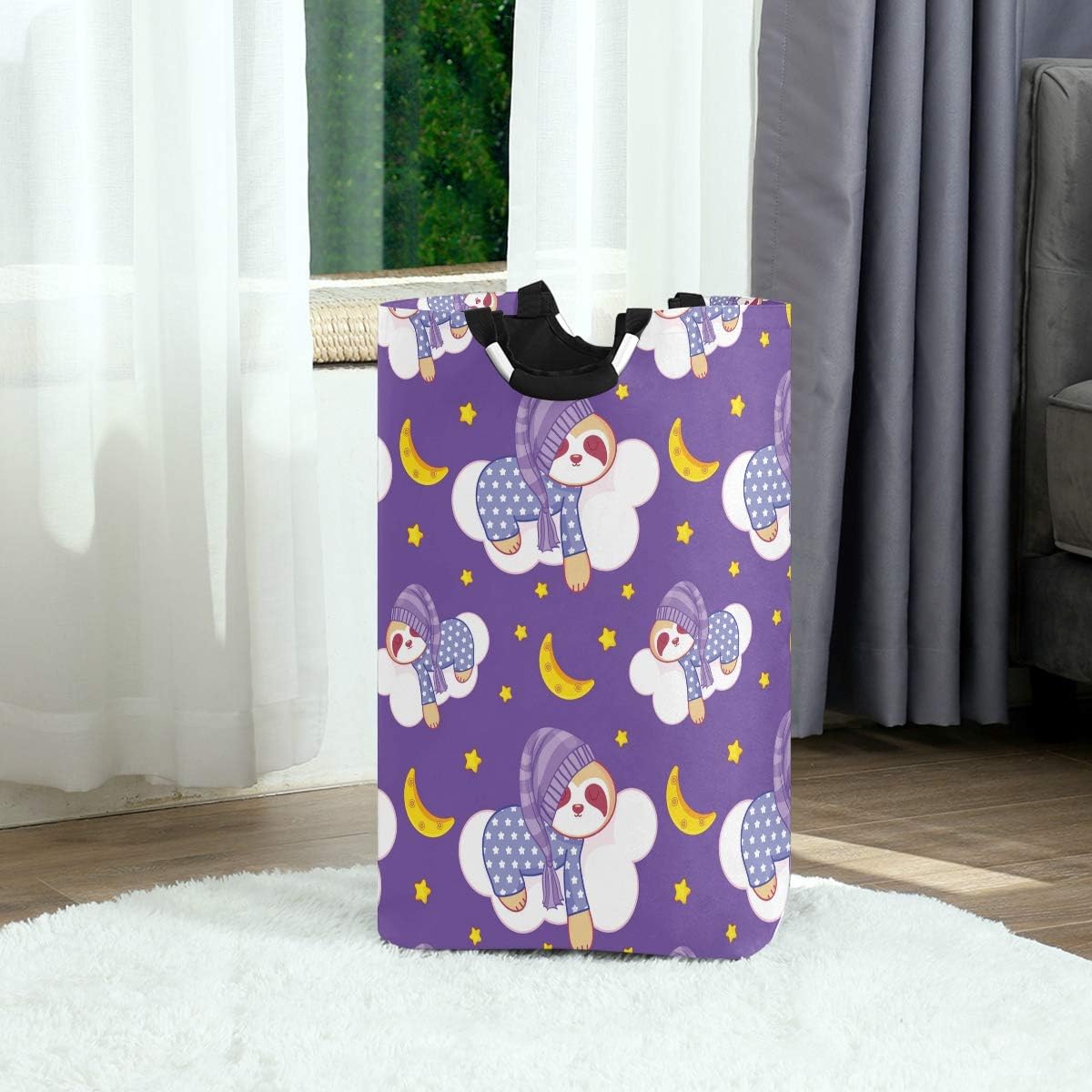 MOYYO Cute Lazy Sloth Laundry Basket Collapsible Organizer