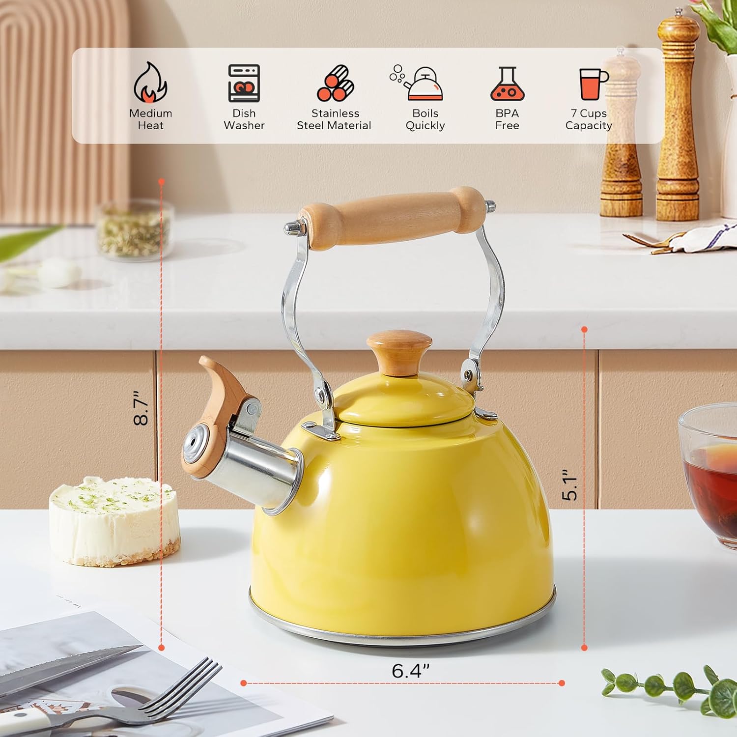 Perfect Ergonomic Design - Rockurwok Tea Kettle