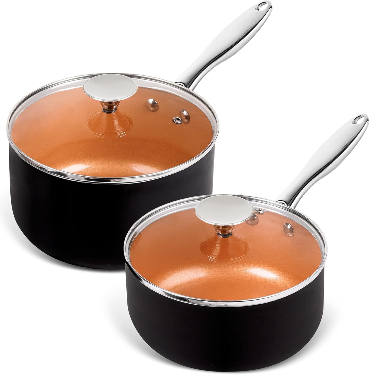 Parsec 2 3 Quart Non-Stick Saucepan Set With Lid