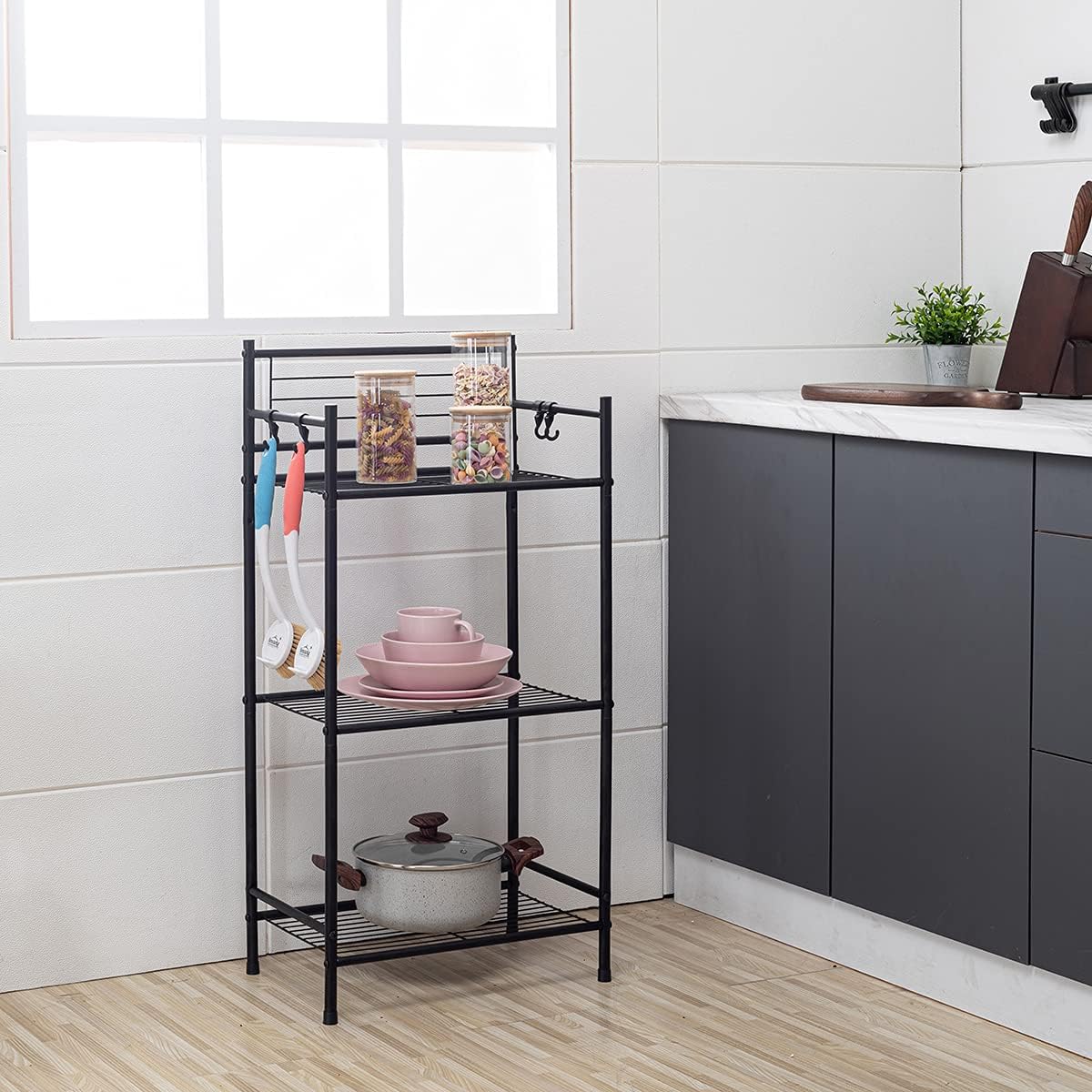 Sturdy Multi-Purpose Storage Unit Organizer for Kitchen Bathroom