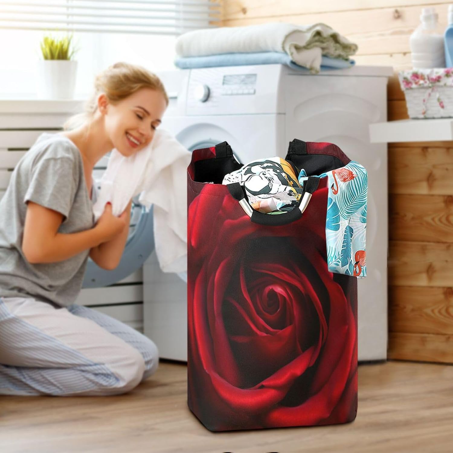 Waterproof Folding Laundry Basket for Home Overflow