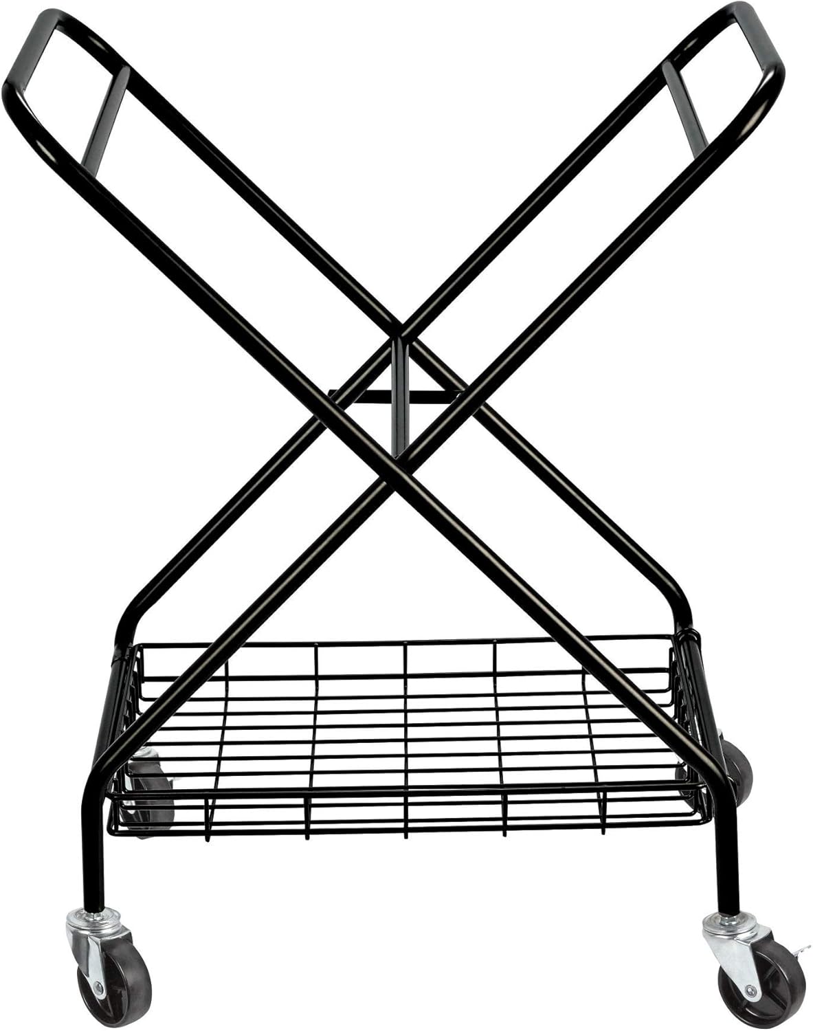 Verona Collapsible Laundry Cart with Basket Black Large 1