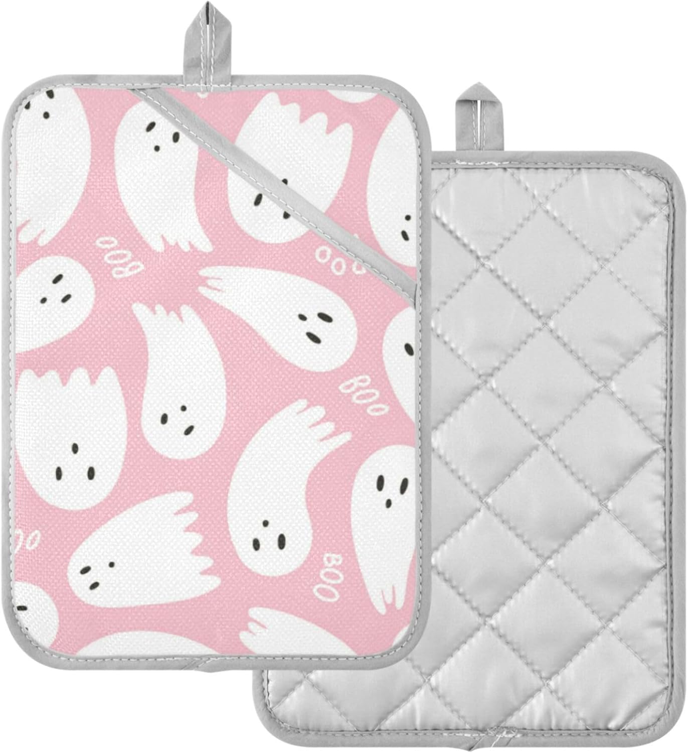 Sweet Halloween Pink Potholders Heat-Resistant Kitchen Pots Pans