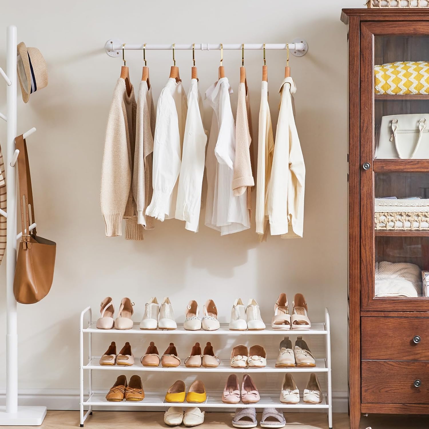 Space-Saving Garment Rack