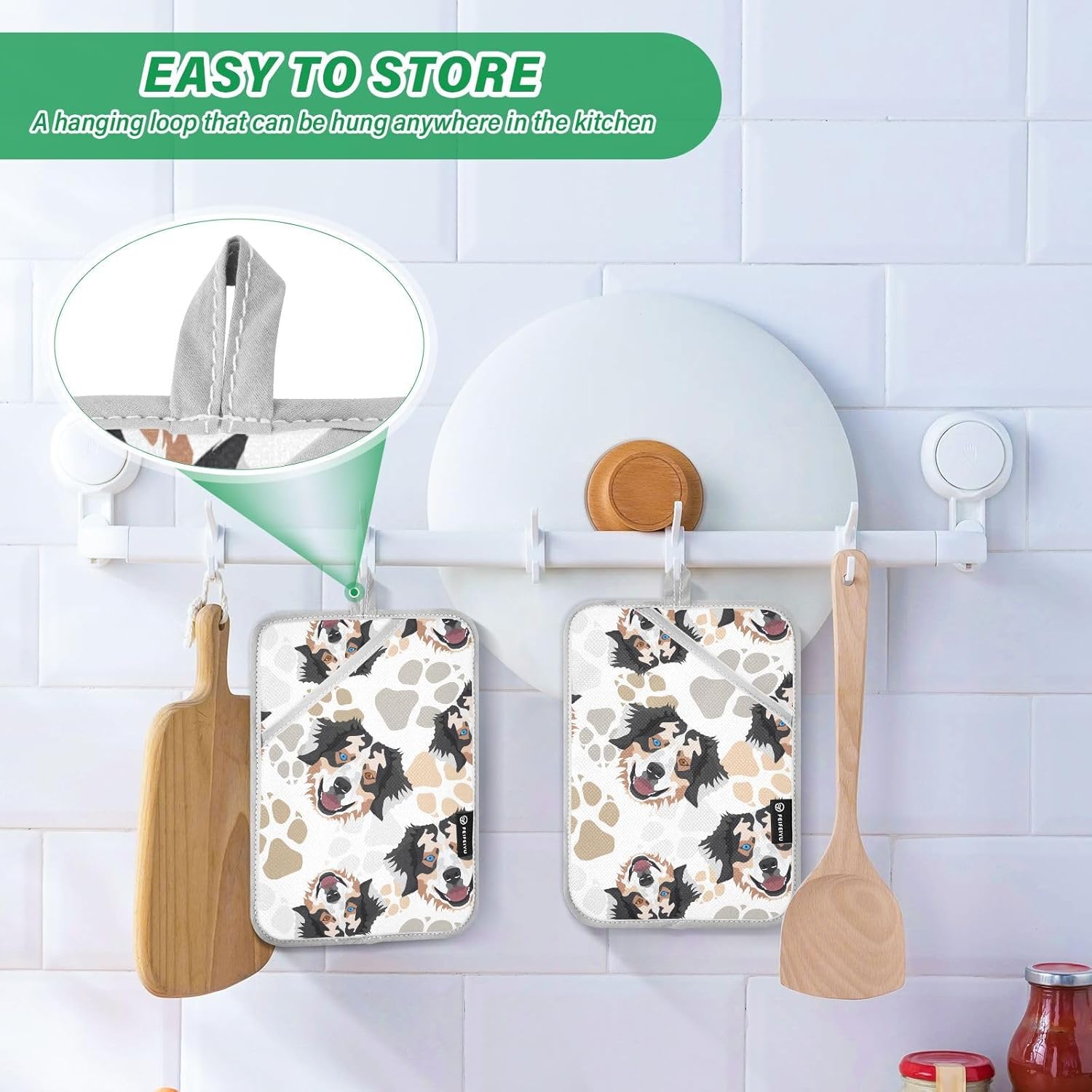 Potholder Australian Shepherd Dual Use
