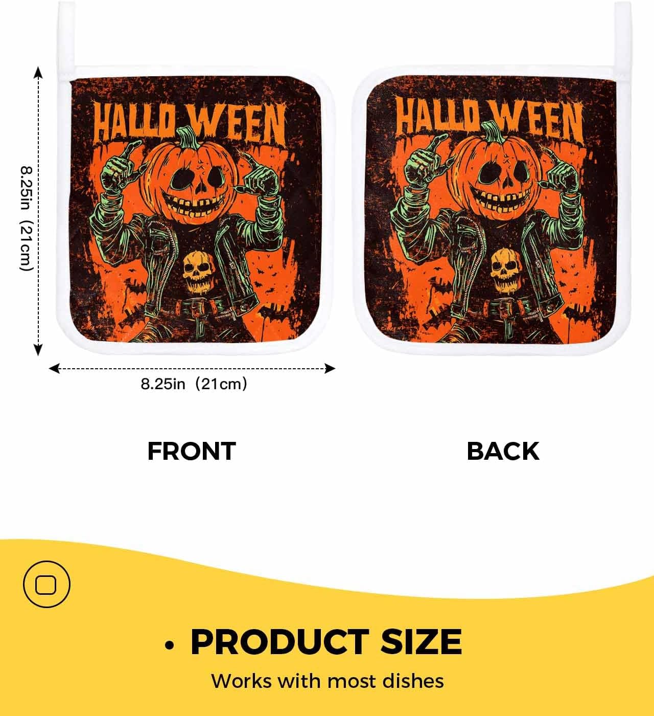 Boanket Halloween Pumpkins heat-insulating pot holders 5 pack
