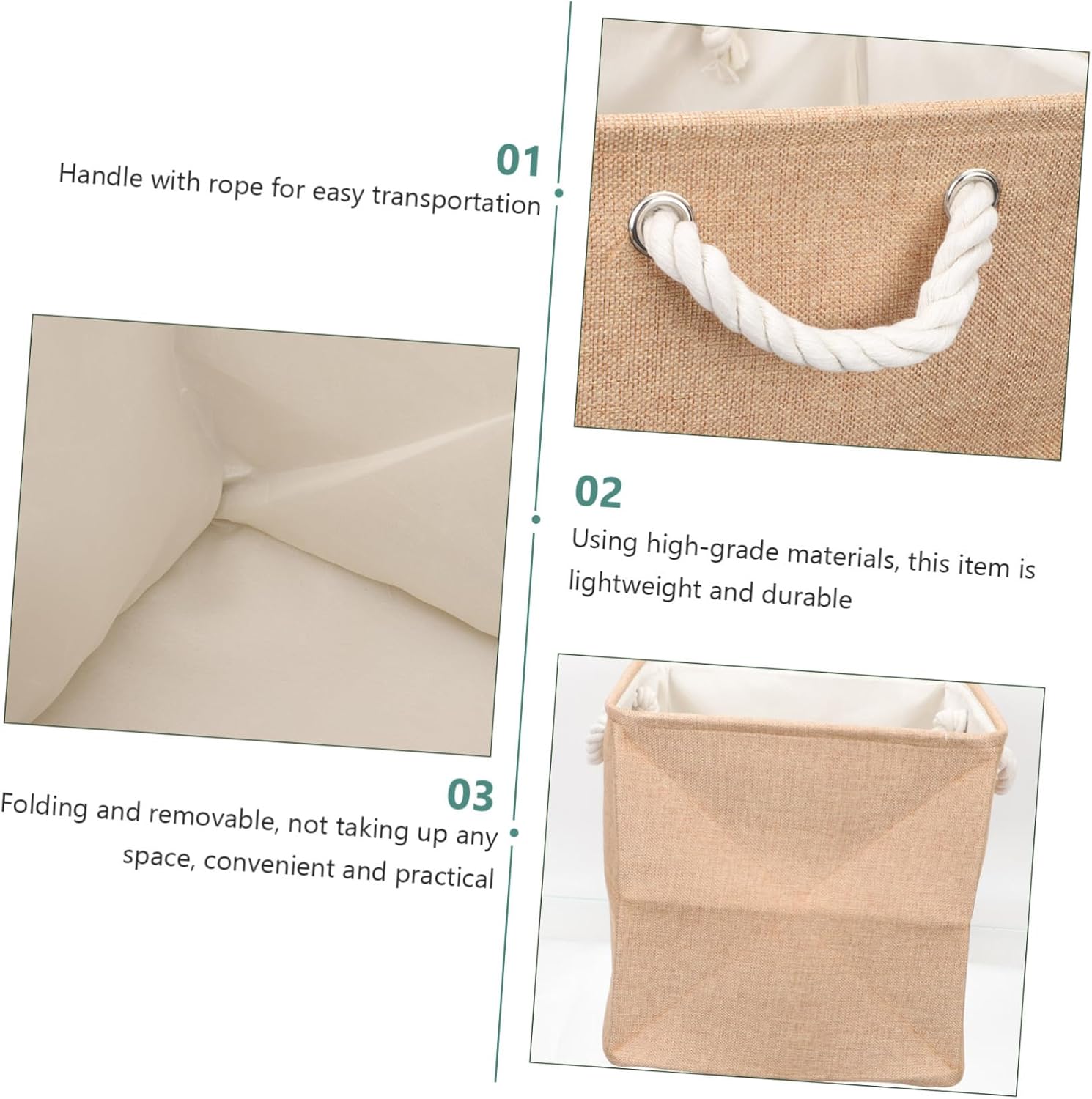 Cabilock Modern Minimalist Storage Basket for Laundry Use