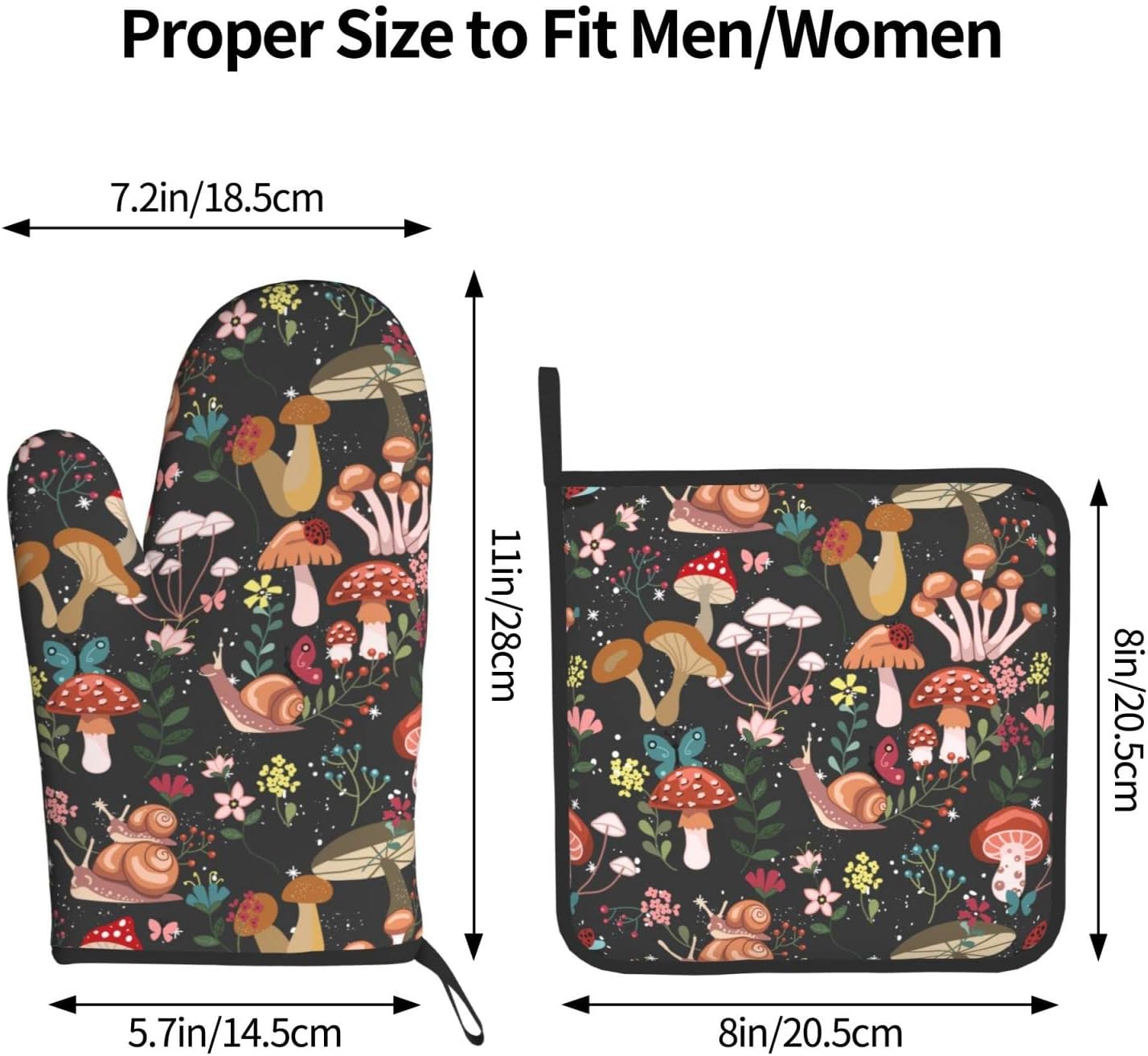 Aoojanu 2 Set Pot Holders Oven Mitts