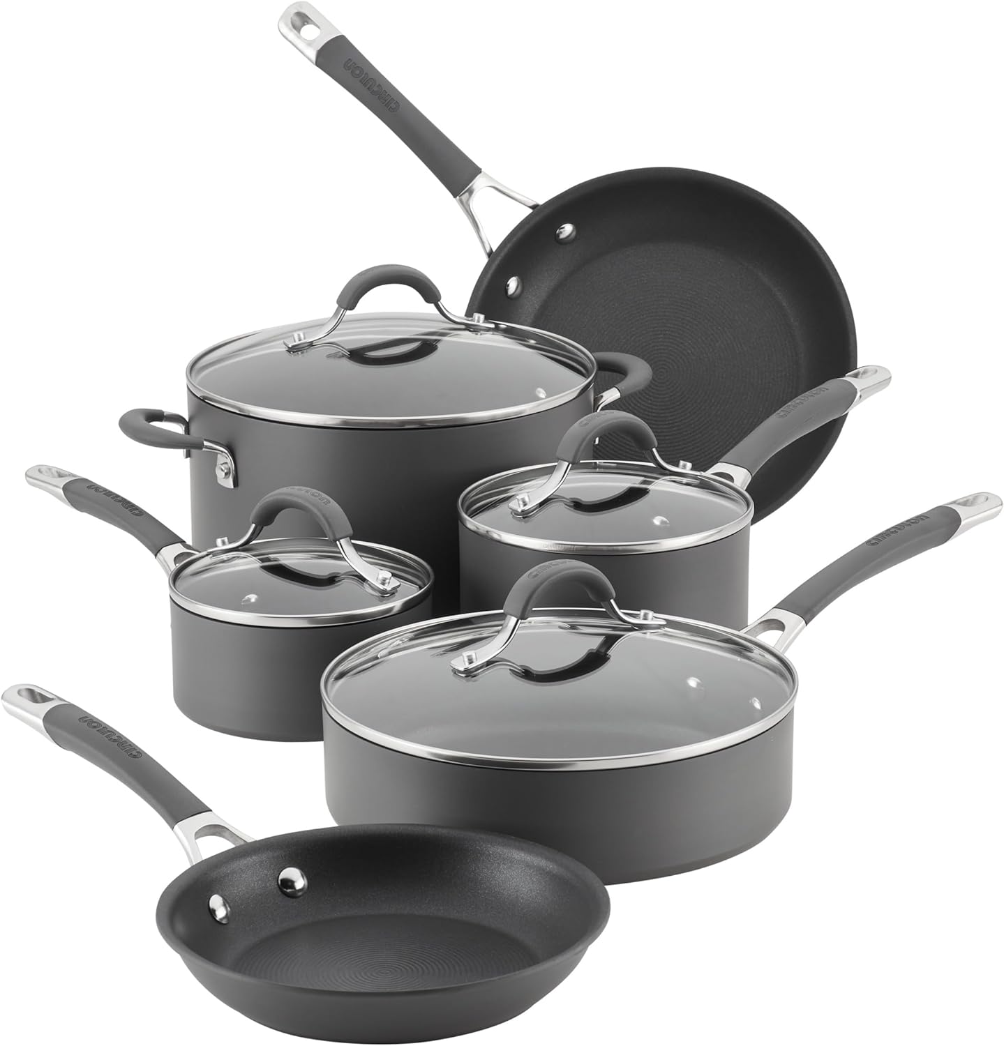 Circulon Radiance Cookware Set - Premium Nonstick Pots and Pans