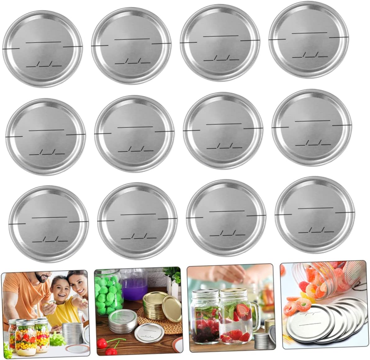 30 Mason Jar Lids Discs