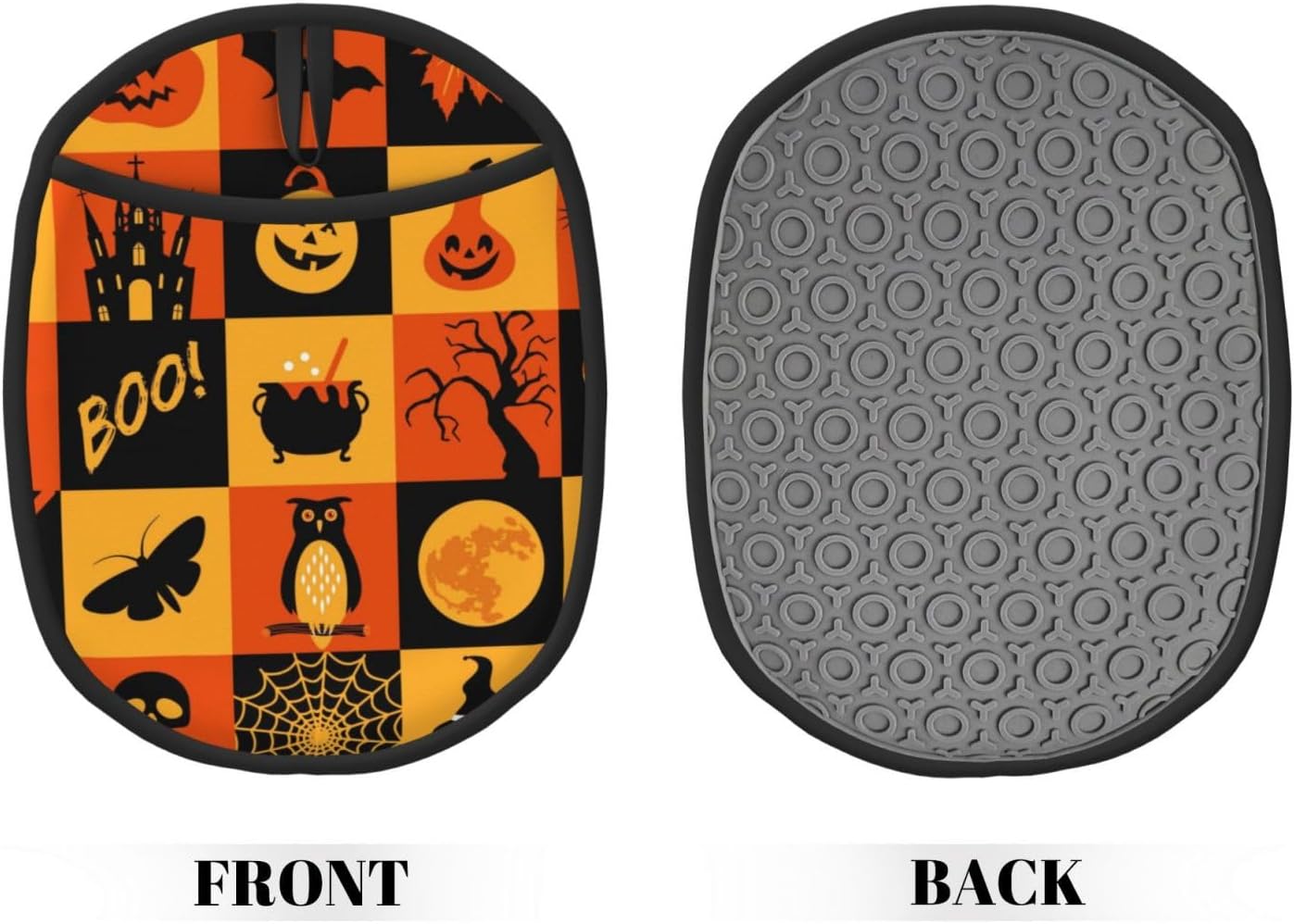 insulated oven mitts Halloween-themed