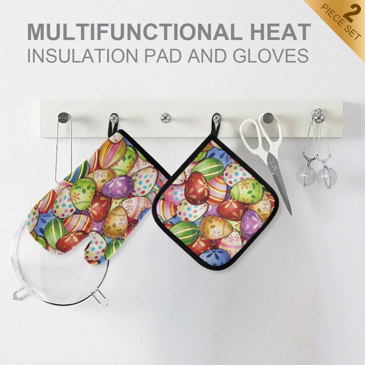 Oven Mitt Potholder Set