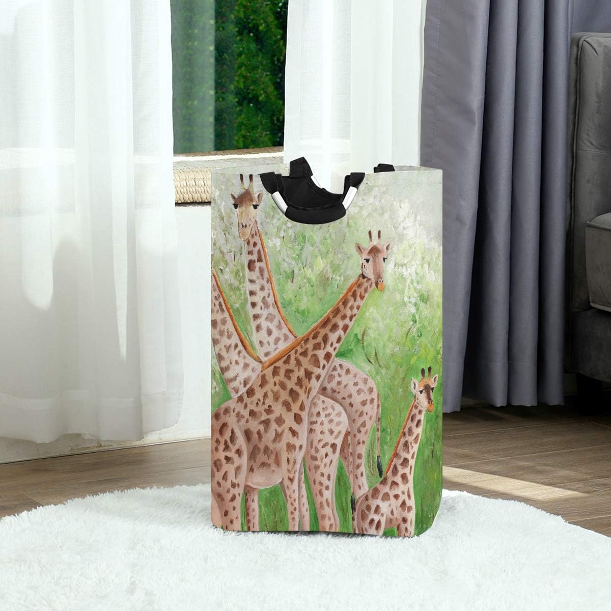 MOYYO Beautiful Giraffes Laundry Basket