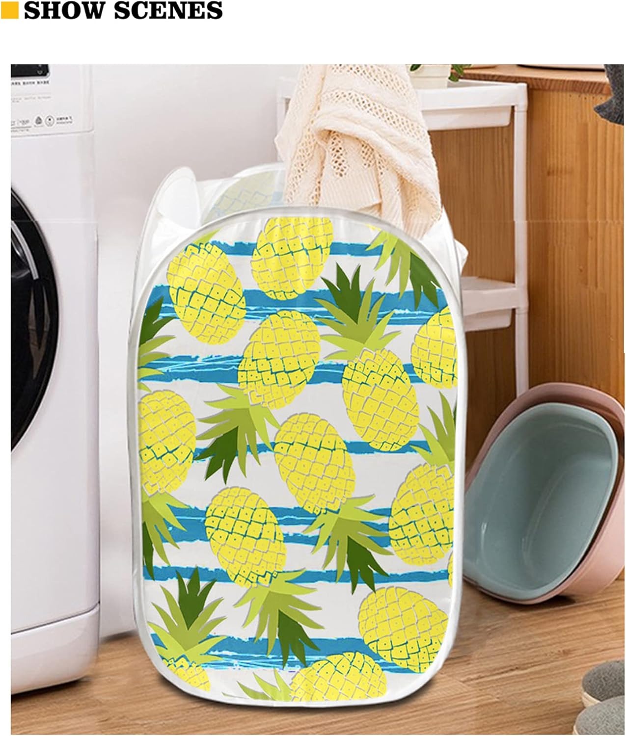 Perfect for Storage - Folding Laundry Hamper for Home and Travel