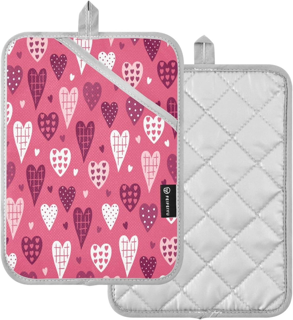 Kcldeci 2 Pack Heat Resistant Oven Mitts Potholders