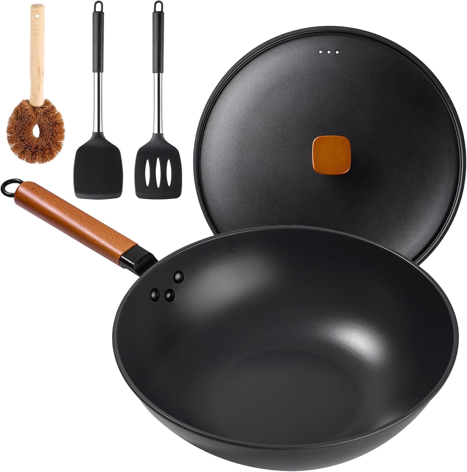 13-inch wok with lid - Perfect for cooking