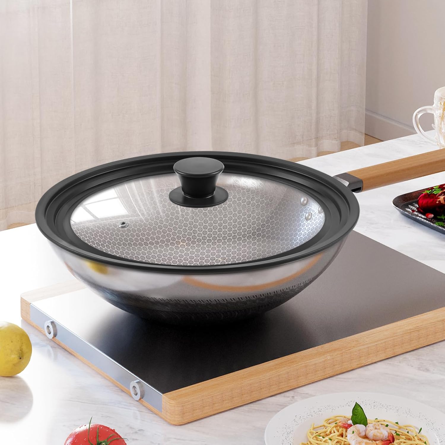 Universal Lid for Cookware - silicone replacement for glass lids