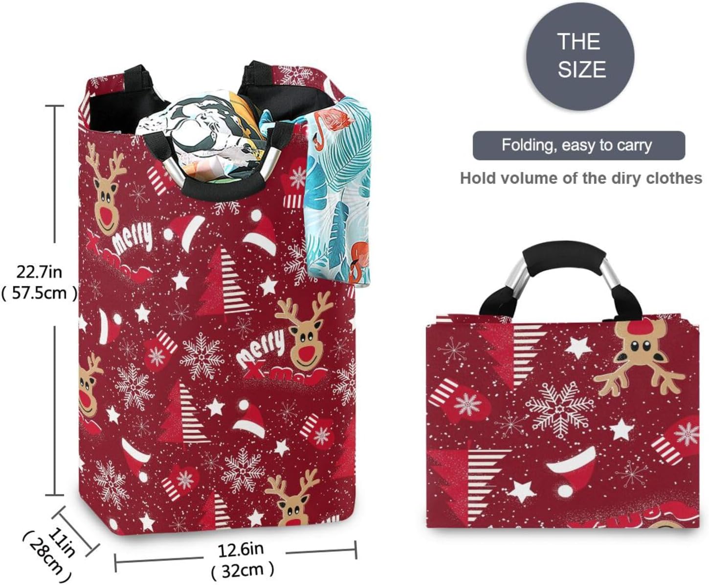 Collapsible Laundry Basket with Handles Kigai