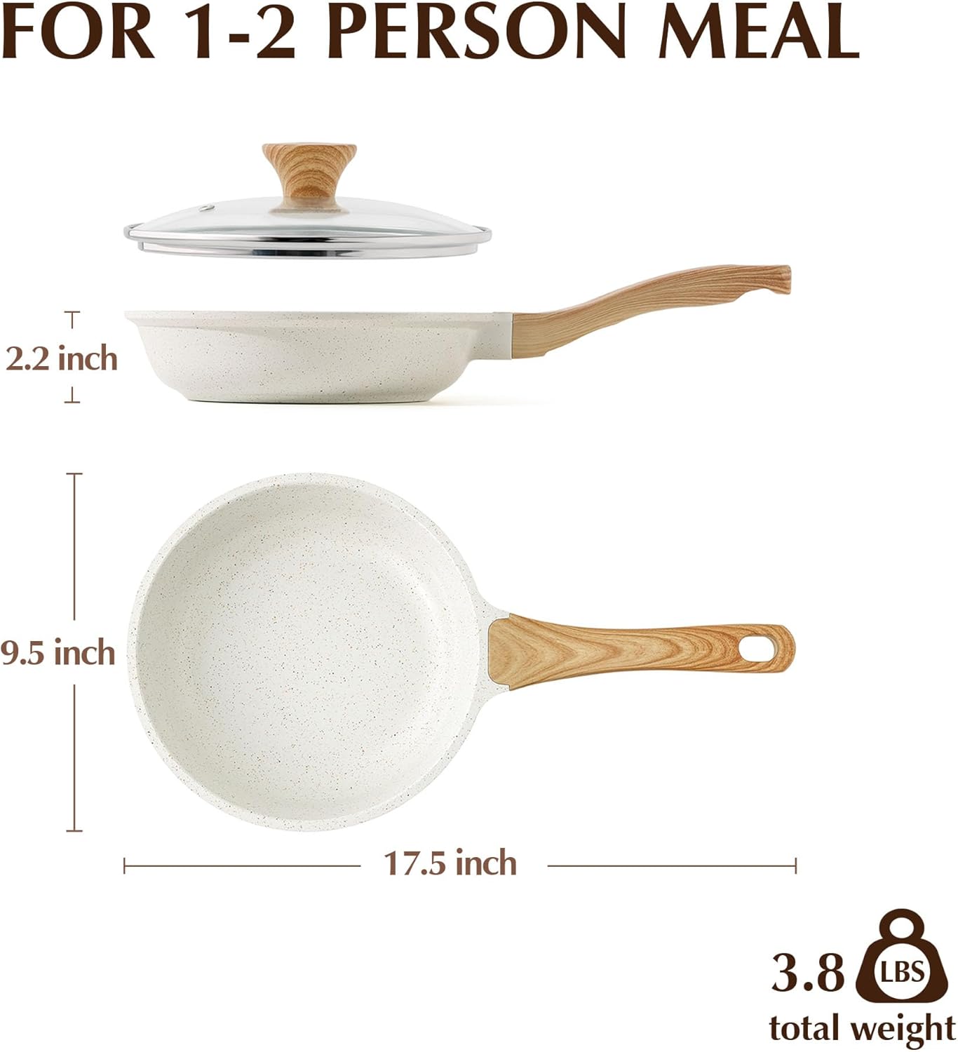 Sensar Atlanta Heavy-Duty Nonstick Ceramic Frying Pan