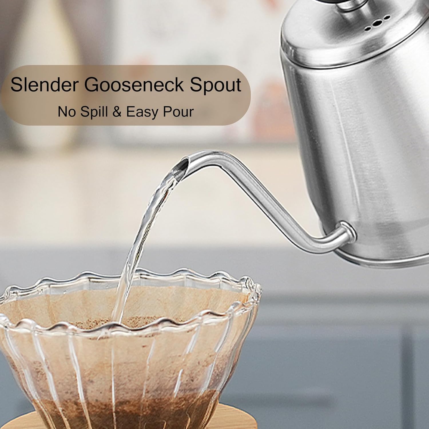 MAXCOOK Gooseneck Coffee Kettle for Home Travel