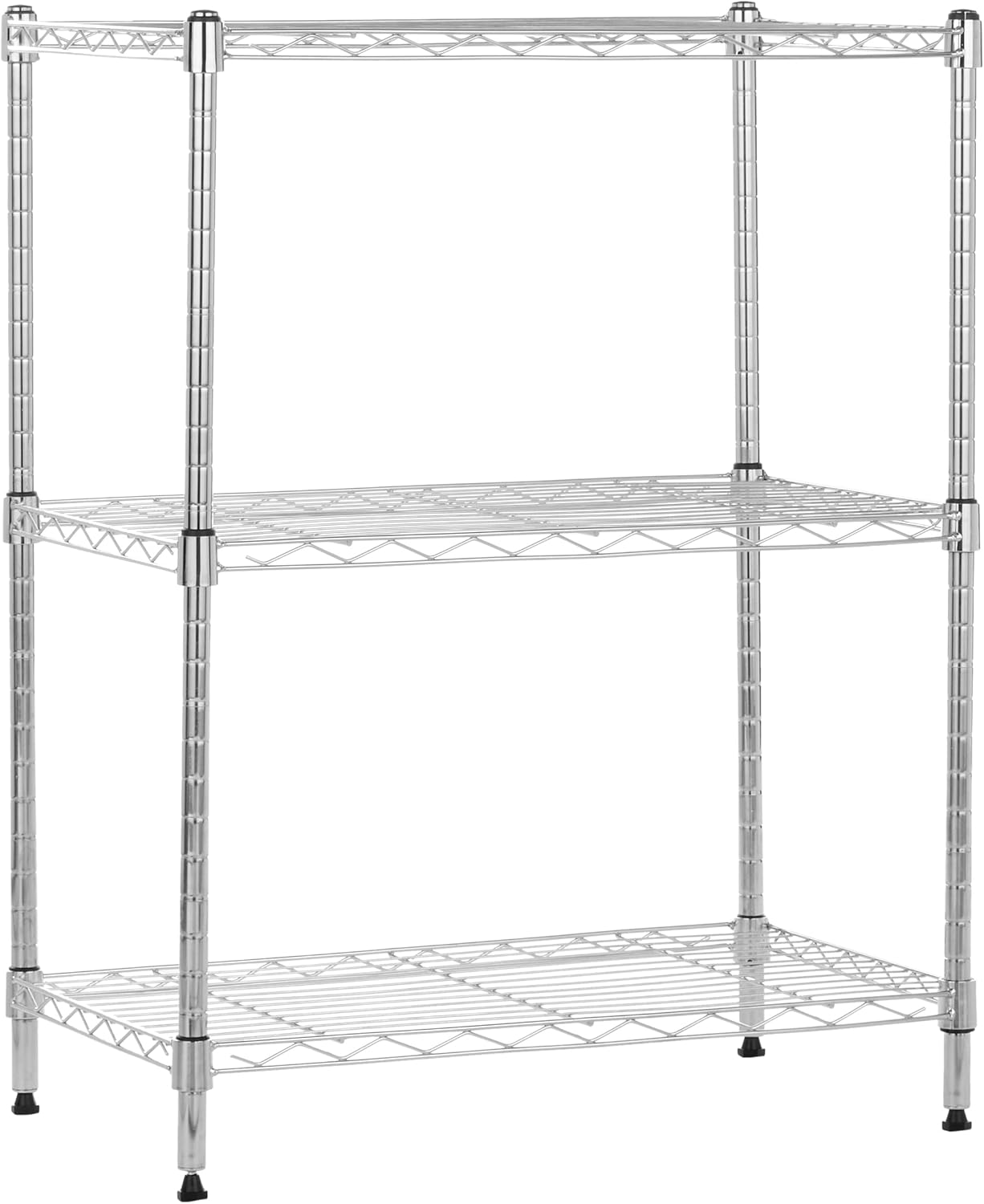 Adjustable 3-Shelf Storage Rack
