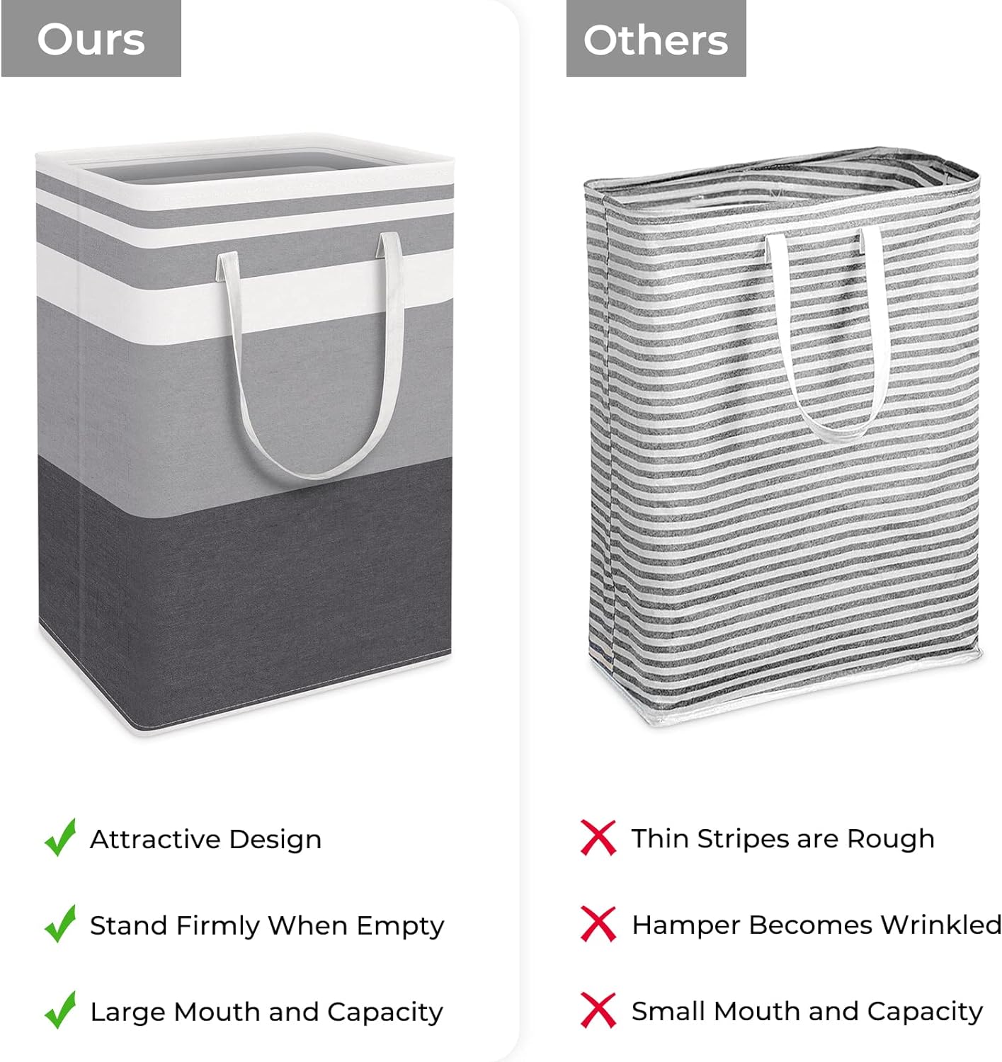2-Pack Large Waterproof Laundry Basket