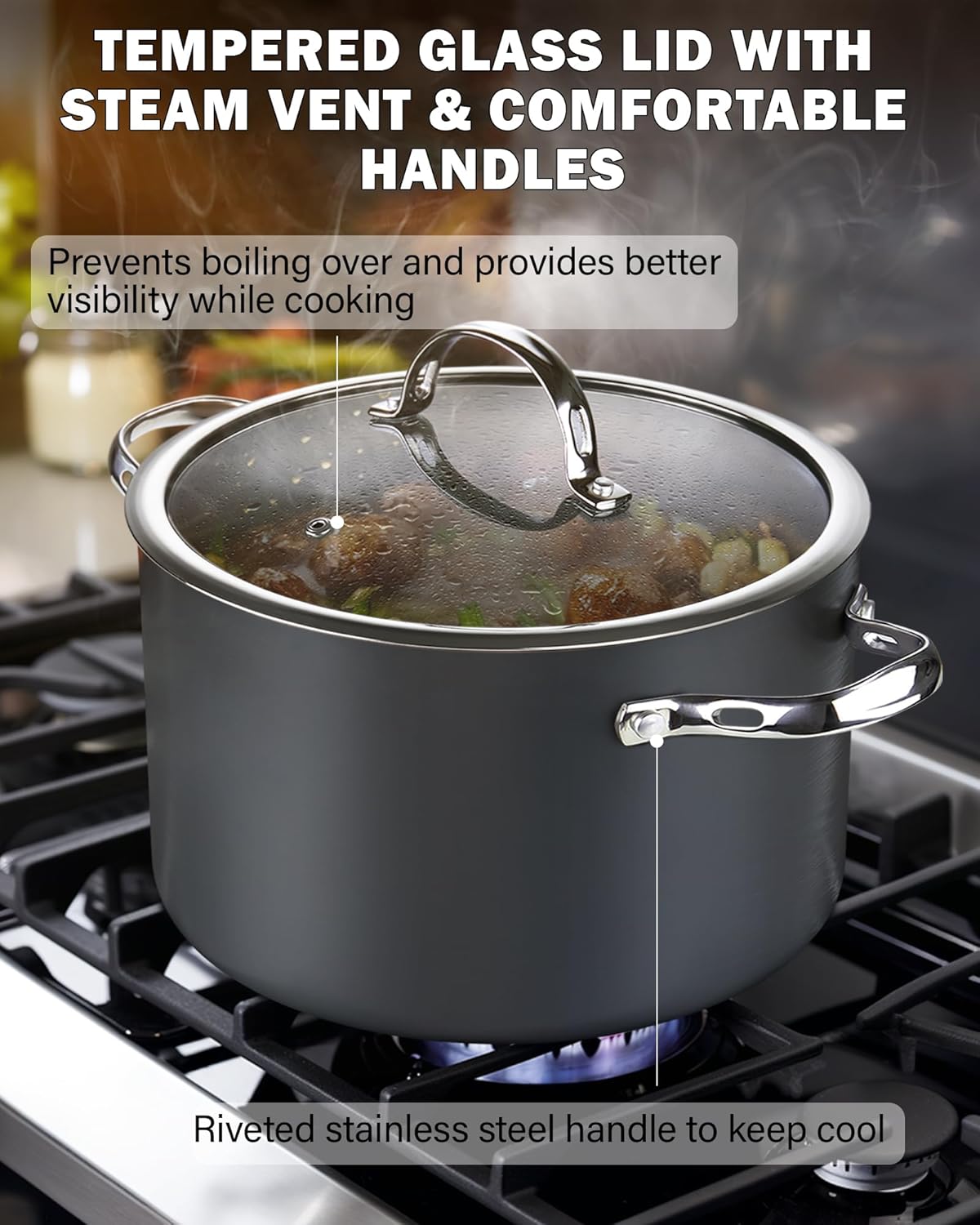 7-Quart Stockpot with Glass Lid