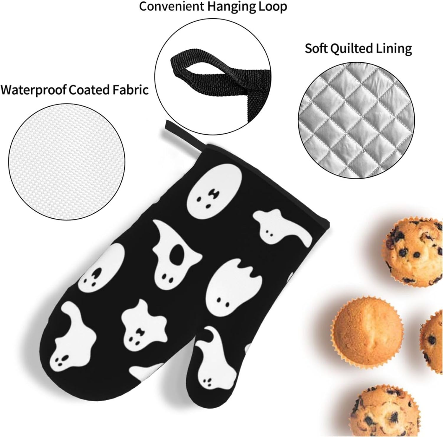 Dont Drop the Ball Halloween mitt set for Cooking